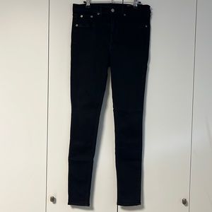 Black Rag & Bone High Rise Skinny Jeans